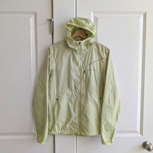 Columbia Ultra Light Packable Windbreaker Women M Yellow Omni-Wick Evap Jacket